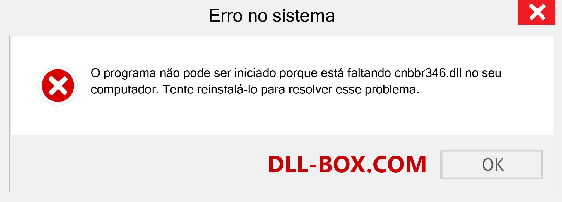 Arquivo cnbbr346.dll ausente ?. Download para Windows 7, 8, 10 - Correção de erro ausente cnbbr346 dll no Windows, fotos, imagens